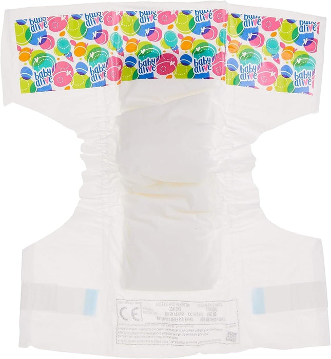 Baby Alive Doll Nappy Refill, Includes 4 Nappies, Toys Accessories, for Children Aged 3 Years and Up
