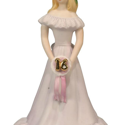 Enesco Growing Up Girls “Blonde Age 16” Porcelain Figurine, 7.5”