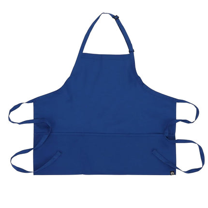 Chef Works Unisex-Adult Three Pocket Apron, Royal, One Size - Standard