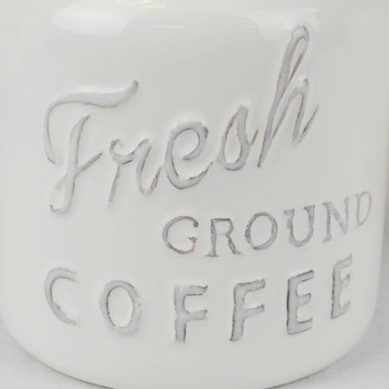DII 3-Piece Classic Ceramic Food Storage Canisters with Airtight Lid for Sugar, Coffee, & Tea - Red