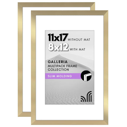 Americanflat 11x17 Picture Frame Set of 2 in Gold 
