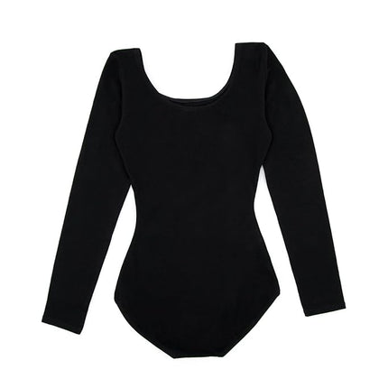Capezio Women's Long Sleeve Leotard, Black, XS