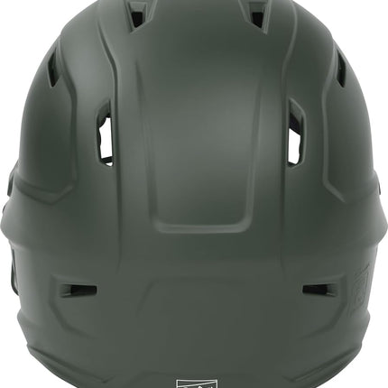 Rawlings | Casco de Sóftbol de Lanzamiento Rápido MACH HI-VIZ | Protector Facial Incluido | Verde Oscuro | Sénior - 6 7/8" - 7 5/8"