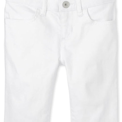 The Children's Place Short en jean pour filles, Blanc, 10