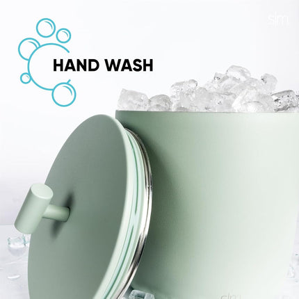 Simple Modern Insulated Ice Bucket with Lid & Scoop | 100oz | Metallic