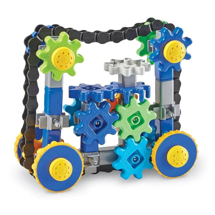 Learning Resources Gears Gears Gears Treadmobiles, STEM, Building Set, 108 Pieces, Ages 5+,Multicolor,Medium