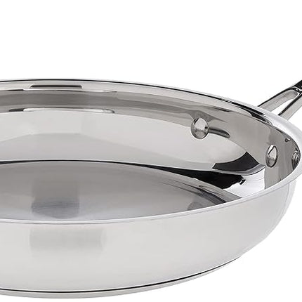 Cuisinart 10-Inch Skillet, 722-24 Chef's-Classic-Stainless-Cookware-Collection, Stainless Steel