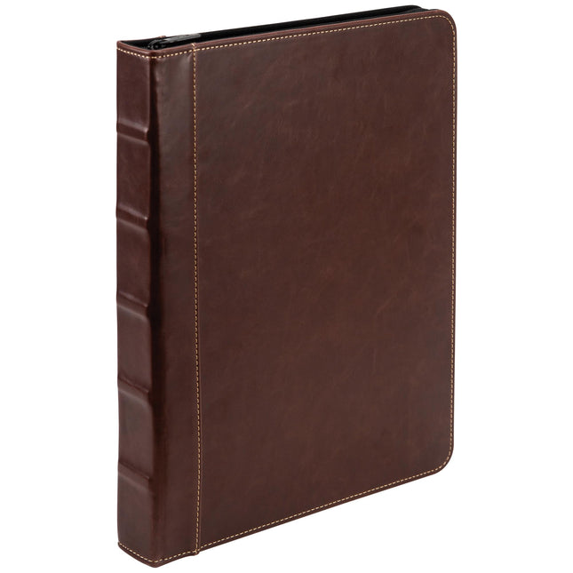 Samsill Vintage Hardback 3 Ring Binder - Faux Brow