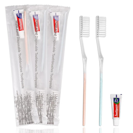 HQSLsund 30 Pack Disposable Toothbrushes with Toot