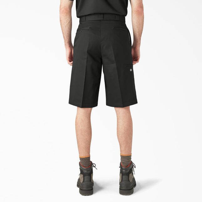 Dickies Men's 13 Inch Loose Fit Multi-Pocket Work Short, Black, 36