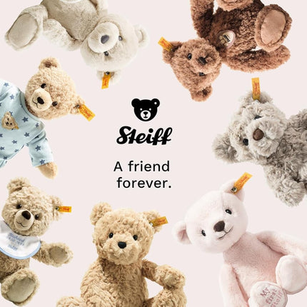 Steiff Snoopy Love cuddly toy, cute stuffed toy, boys, girls & babies from 0 months, Friends, plush toy 30 cm, white, 024375