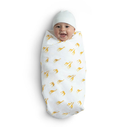 Delta Children Mantas para bebé de franela 100% algodón para niñas y niños – 76 x 76 cm (paquete de 2), Amigos de la sabana
