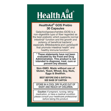 GOSPrebio, Prebiotic Fiber, Once Daily, 30ct, Helps Proliferation of Beneficial Bacteria in The Gut, Galactooligosaccharides, Vegan…