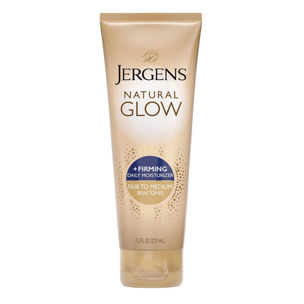 Jergens Natural Glow +FIRMING Daily Moisturizer for Body, Fair to Medium Skin Tones, 7.5 Ounces