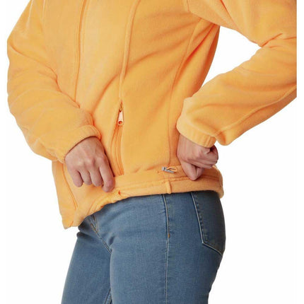 Columbia Women's Benton Springs Full Zip, Melocotón Atardecer, 3X
