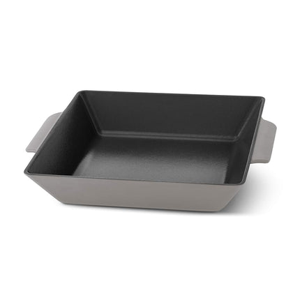 Zakarian by Dash 11" Nonstick Cast Iron Grilling & Roasting Pan for Vegetables, Meats, Seafood & More - Grey