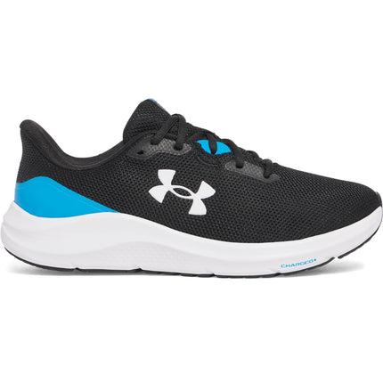 Under Armour Men's Charged Pursuit 4 Sneaker, (003) Black/Electric Blue/White, 13 UK