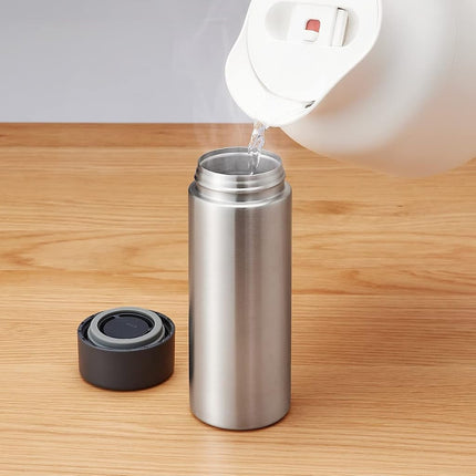 MUJI 44593769 Stainless Steel Thermal Insulated Bottle, Approx. 11.8 fl oz (350 ml)