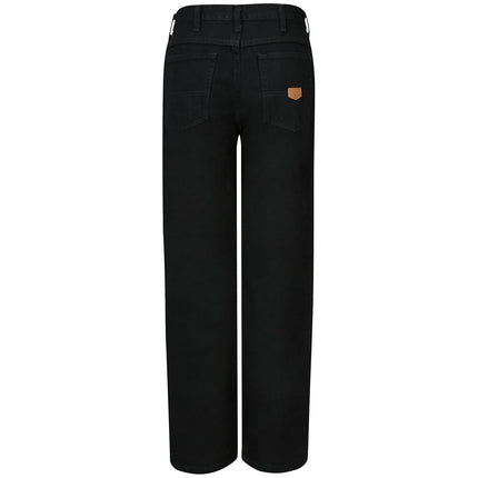 Red Kap Men's Relaxed Fit Jean, Prewashed Black, 52x34