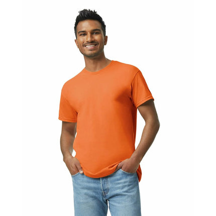 Gildan Heavy Cotton T-Shirt, Style G5000, Multipack, Safety Orange (Pack of 3), XL