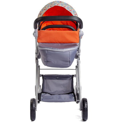 JC Toys - Folding Dolls up to 45 cm, Nature Collection, Basket, Hood, Stroller Bag, Adjustable Handlebar, Removable Carrycot Ideal for Play and Walking, Designed by Berenguer Boutique, +3 years