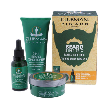 Clubman Pinaud 3-in-1 Beard Kit – Includes Conditi