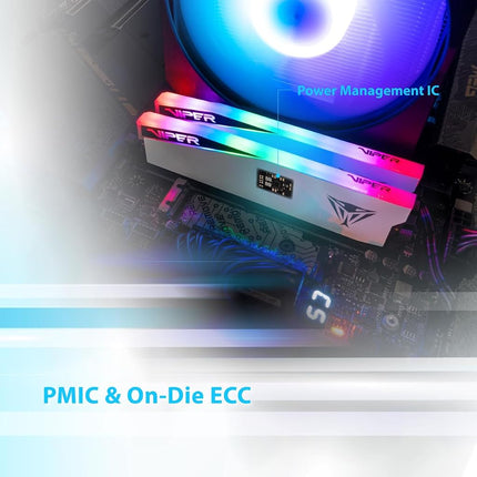 Memoria RAM Patriot Viper Elite 5 RGB DDR5 16 GB (1x16 GB) 5600 MT/s CL36 UDIMM para PC de Sobremesa - PVER516G56C36W