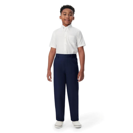 French Toast Husky Boys' Pull-on Pant, Navy, 12H