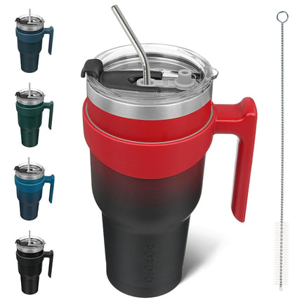 BJPKPK 1200 ml Tumbler with Handle & Straw, Insula