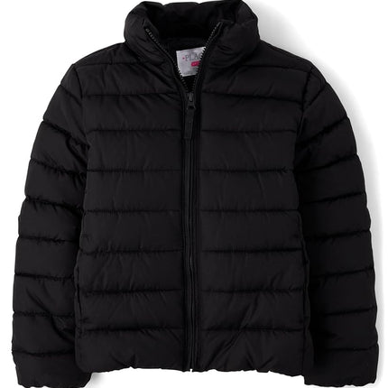 Doudoune The Children's Place pour fille, mi-saison, résistante au vent et à l'eau, noire, taille M