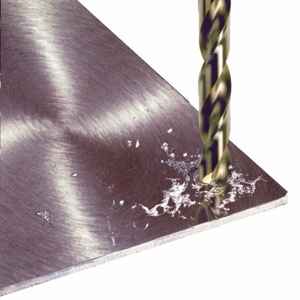 BOSCH CO2132 1-Piece 5/64 In. x 2 In. Cobalt Metal Drill Bit for Drilling Applications in Light-Gauge Metal, High-Carbon Steel, Aluminum and Ally Steel, Cast Iron, Stainless Steel, Titanium