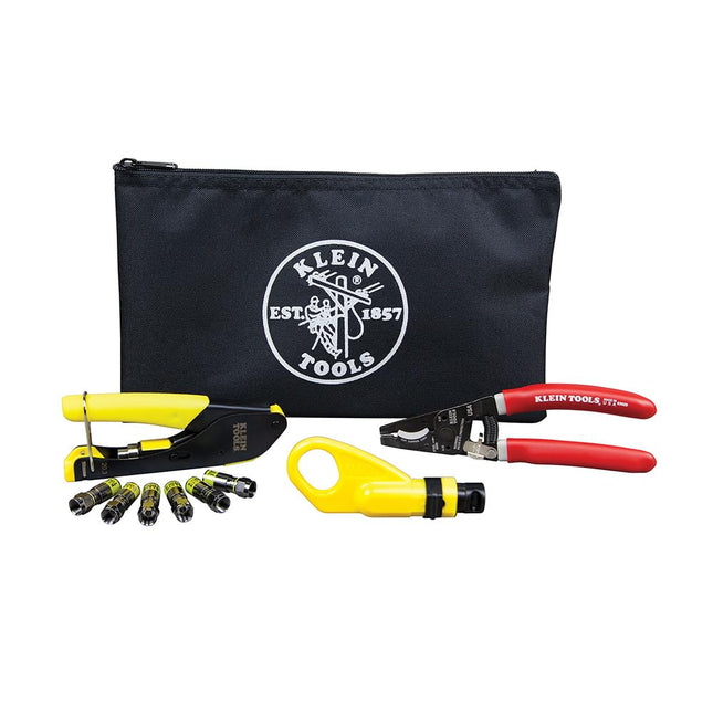 Coax Installation Kit with F Connectors, Cable Cut