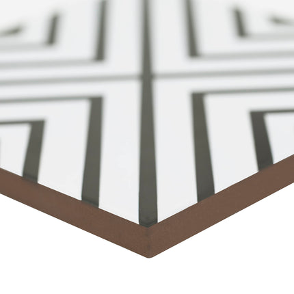 MSI Modena 8 in. x 8 in. Encaustic Matte Porcelain Floor Tile and Wall Tile for Bathroom, Kitchen Backsplash, Accent Wall Tile, and Shower Wall Tile