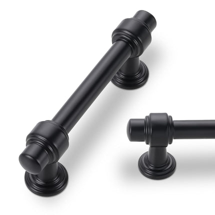 POVEFONK 10 Pack 3 Inch(76mm) Matte Black Kitchen 