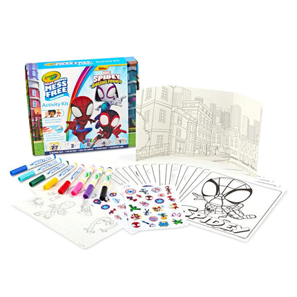 Crayola Color Wonder Spidey and His Amazing Friends Kit, Mess Free Coloring, Spiderman Coloring Pages & Stickers, Spiderman Gift