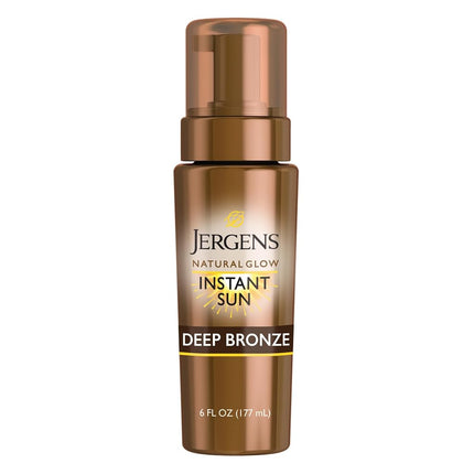 Jergens Natural Glow Instant Sun Moisturizing Mousse, Dark, 6 Ounce