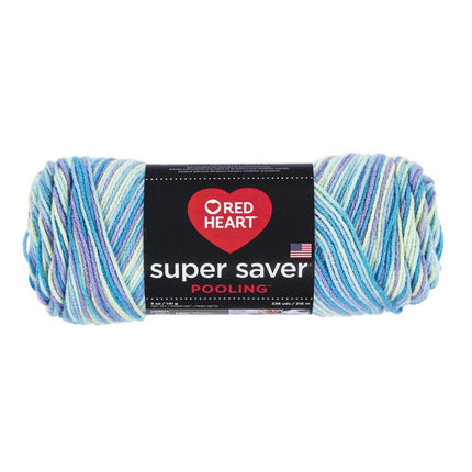 RED Heart Super Saver Yarn, Stillwater Pooling