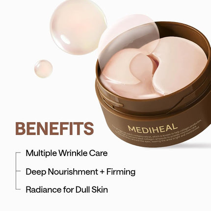 MEDIHEAL 95% Retinol & Collagen Under Eye Patches, Wrinkle Care (60 Count)
