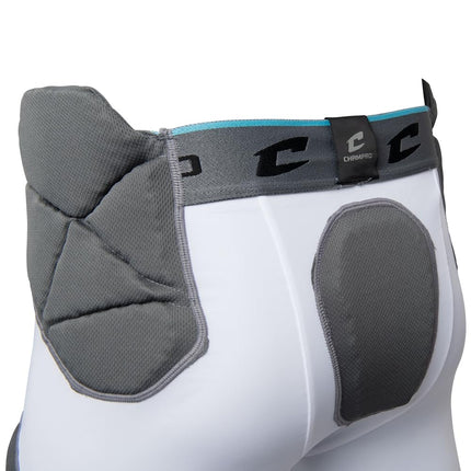CHAMPRO Man-Up - Ceinture 7-pads, blanc, adulte 3X-Large (FPGU7AW3X)