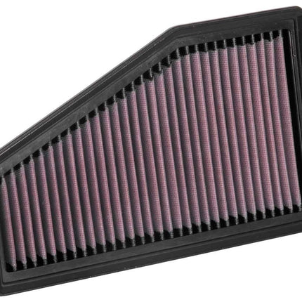Filtro de aire de motor K&N: Alto rendimiento, premium, lavable, filtro de repuesto: Compatible con Jeep Cherokee 2019, 3.2L V6 y 2.4L L4, 33-5089