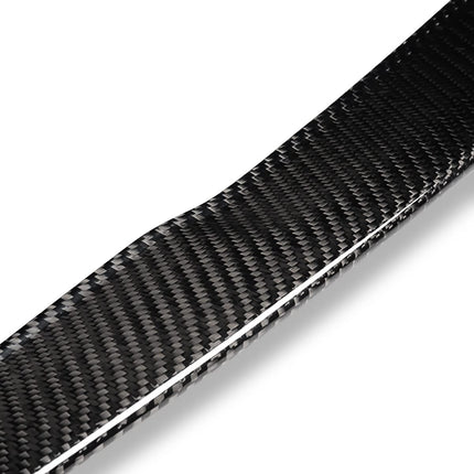 DNA MOTORING 2-SPC-6156-CF Glossy Black Carbon Fiber P-Style Duck Bill Rear Car Trunk Lid Spoiler Compatible with 2008-2013 BMW 1-Series