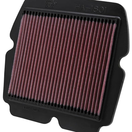 K&N Engine Air Filter: High Performance, Premium, Powersport Air Filter: Fits 2001-2017 HONDA (GL1800, Gold Wing, F6B Deluxe, AC, ACN XM, ABS, Airbag, F6B, Valkyrie, ABS, Gold Wing PA) HA-1801
