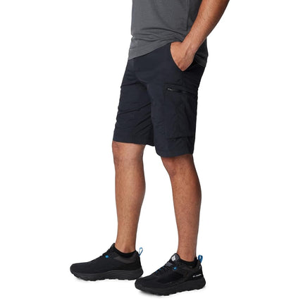 Columbia Men’s Hiking Cargo Shorts, SILVER RIDGE CARGO SHORT, Nylon, Black, Size: 38, AM4084