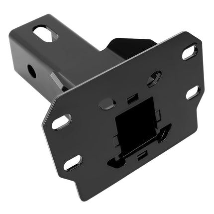 Receptor de enganche ALMULOO de 2 pulgadas compatible con Polaris Ranger XP Kinetic Crew 1000 EPS UTV 2018-2024 Enganche delantero de acero de servicio pesado