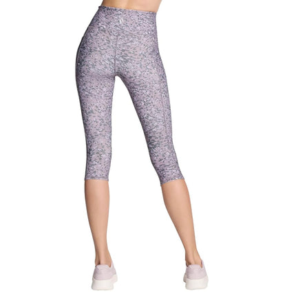 Skechers Women's Go Walk High Waisted Capri, Hickory Cheetah, XS