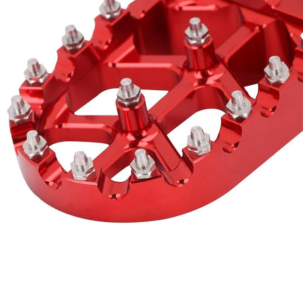 AnXin Dirt Bike Foot Pegs Motorcycle Footpegs Foot Pedals Rests CNC For CRF 110 CRF110F 2013-2024 CRF125F 2014-2024 Dirt Pit Bike Red