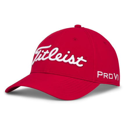 Casquette de golf Titleist Tour Performance Standard pour homme, Rouge/Blanc
