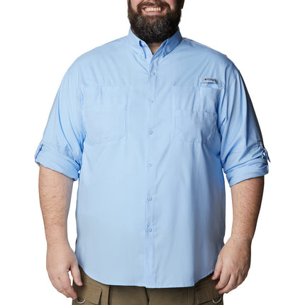 Columbia Men's Tamiami 2 Long Sleeve Shirt, Long Sleeve Shirt, Sail, L Blue