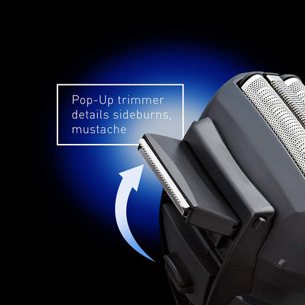 Afeitadora húmeda y seca híbrida Panasonic, recortadora y perfiladora con dos accesorios de recorte ajustables, recortadora de precisión emergente y tecnología de sensor de afeitado – Maquinilla de afeitar inalámbrica para hombres - ES-LL41-K (Negro)