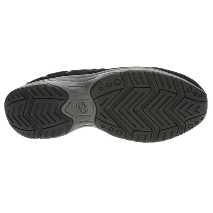 Easy Spirit Travelport Women's Slip On, 7 E US, Black-Suede